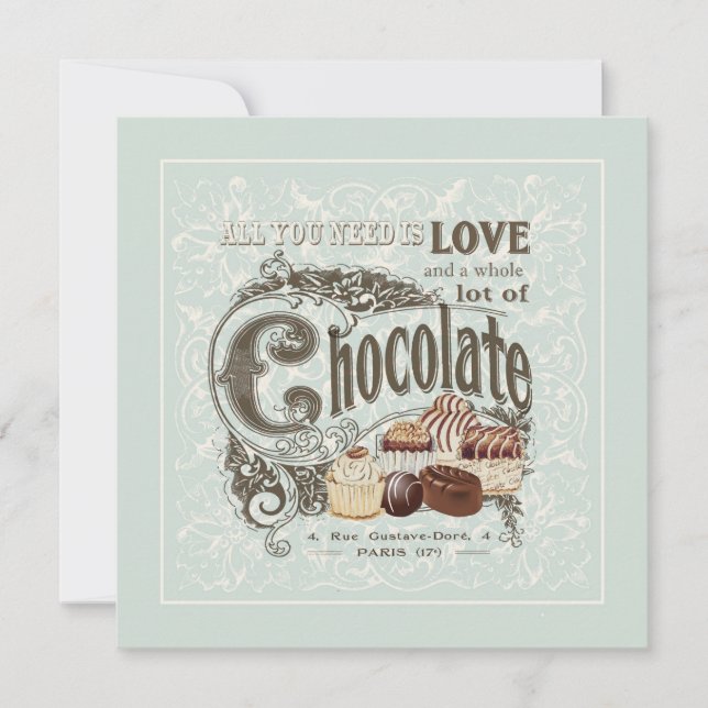 fransk-choklad av modern vintage (Framsida)