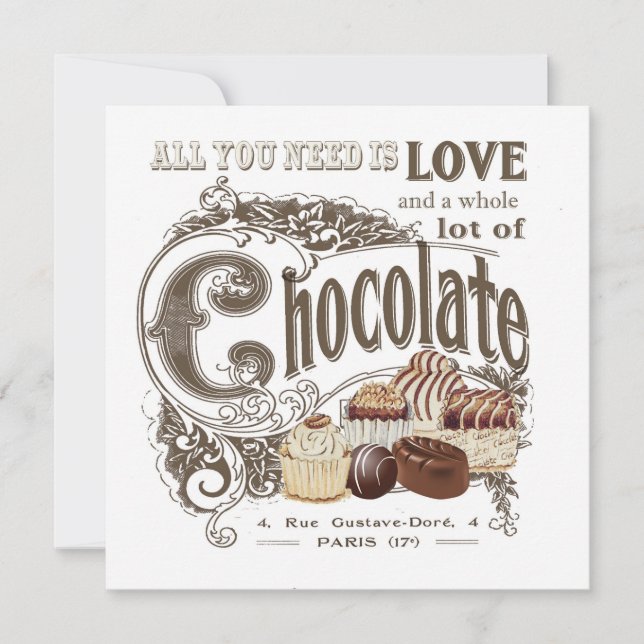 fransk-choklad av modern vintage (Framsida)