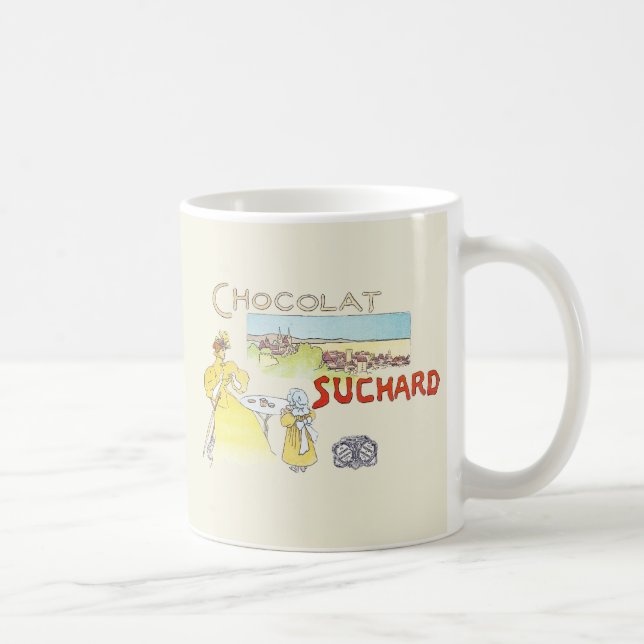 Fransk choklad viktoriansk karamell socker kaffemugg (Höger)