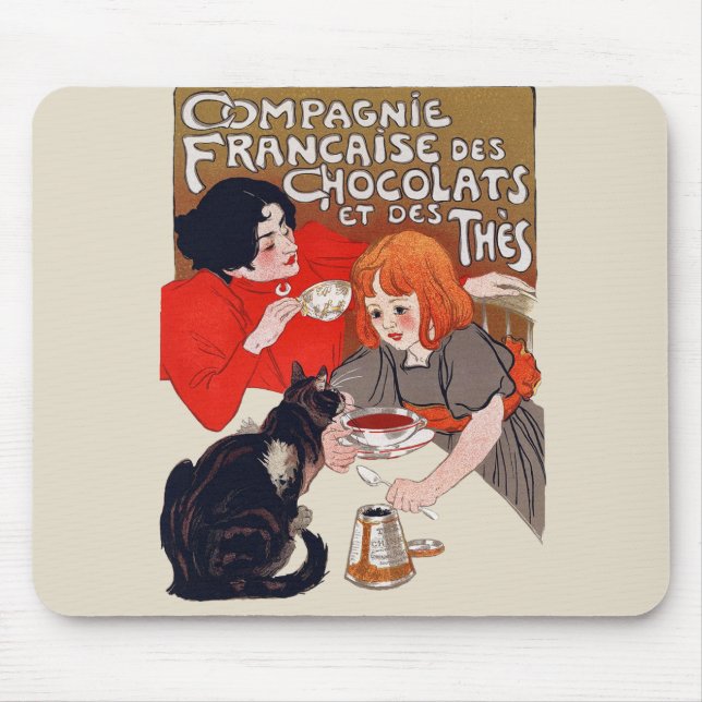 Fransk Chokladfest Steinlen Art Musmatta (Framsidan)