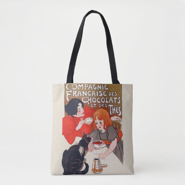 Fransk Chokladfest Steinlen Art Tygkasse (Framsida)