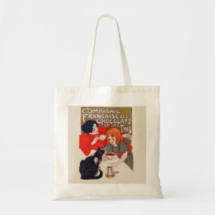 Fransk Chokladfest Steinlen Art Tygkasse