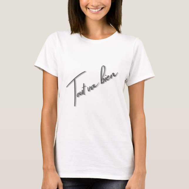 Fransk Citat – Lugn & Chic T Shirt (Framsida)