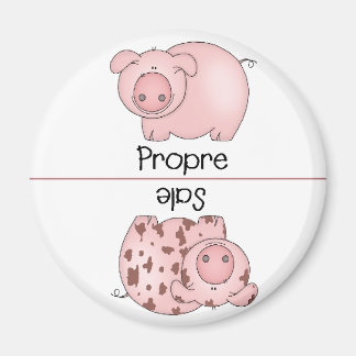 Fransk Clean Dirty Dishwasher Magnets Magnet