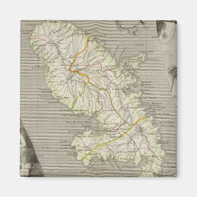 Fransk Colonies Martinique Magnet (Framsidan)