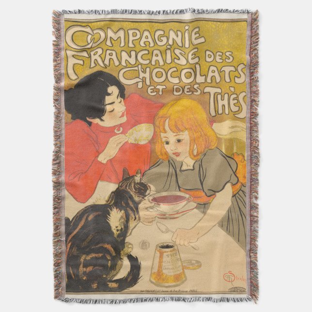 Fransk Company of Chocolates and Teas, Art nouveau Filt (Framsidan Vertikal)