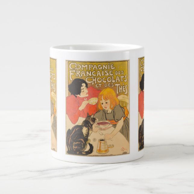 Fransk Company of Chocolates and Teas, Art nouveau Jumbo Mugg (Framsidan)