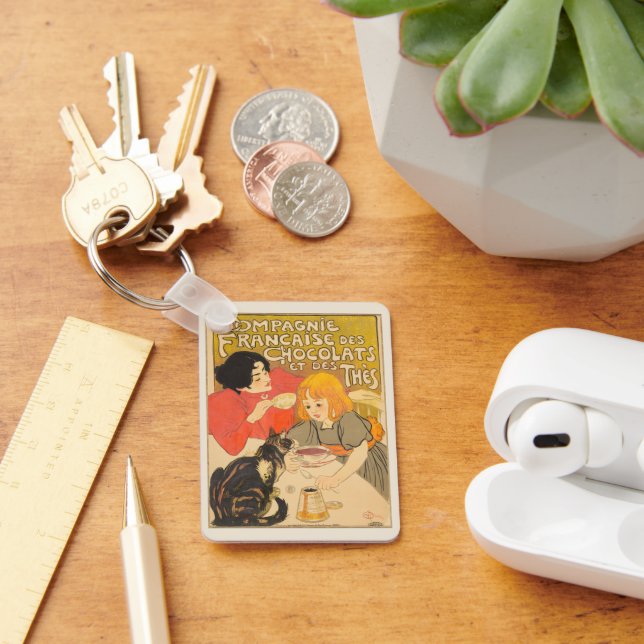 Fransk Company of Chocolates and Teas, Art nouveau Nyckelring (Skrivbord)