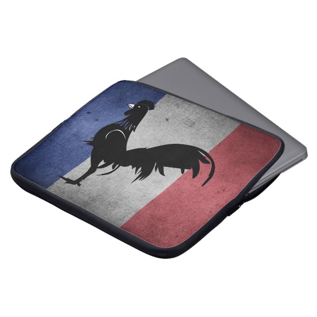 Fransk coq laptop sleeve (Framsida topp)
