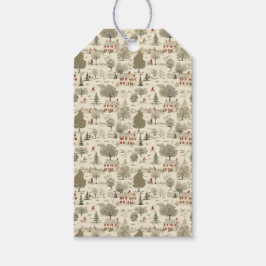 Fransk Cottage-jul Presentetikett