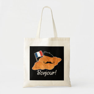 Fransk Croissant Älskare Frankrike Flagga Francoph Tygkasse