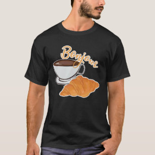 Fransk Croissant Frankrike Fransk Flagga Francophi T Shirt