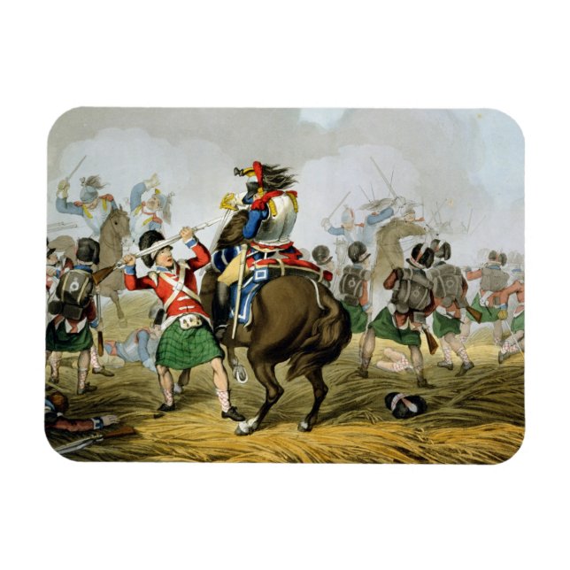 Fransk Cuirassiers vid slaget vid Waterloo, Char Magnet (Horisontell)