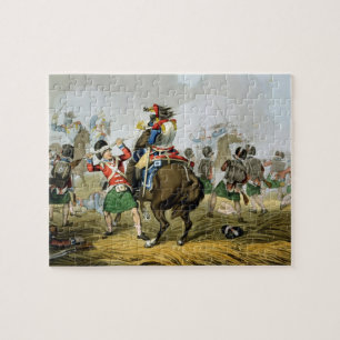 Fransk Cuirassiers vid slaget vid Waterloo, Char Pussel