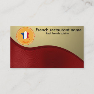 Fransk cuisine visitkort