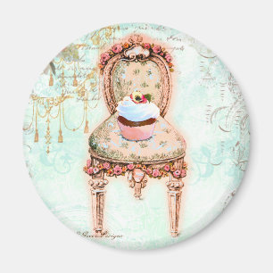 Fransk Cupaka Victorian Stil Magnet