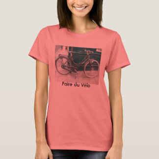 Fransk-cykel "Faire du Velo" T-shirt