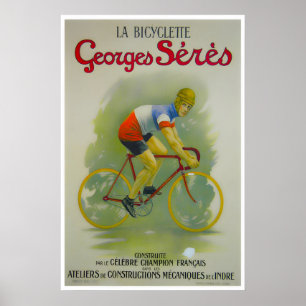 Fransk cykelplansche Cykelkonst Cykeltryck av Poster