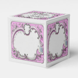 Fransk deco Ram Posh Wedding Favor Box Presentaskar