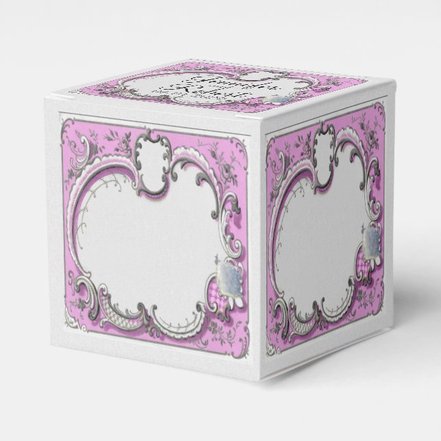 Fransk deco Ram Posh Wedding Favor Box Presentaskar (Framsidan Sidan)