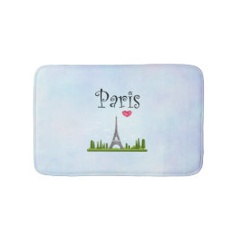 Fransk Design - Eiffel Torn i Paris Badrumsmatta