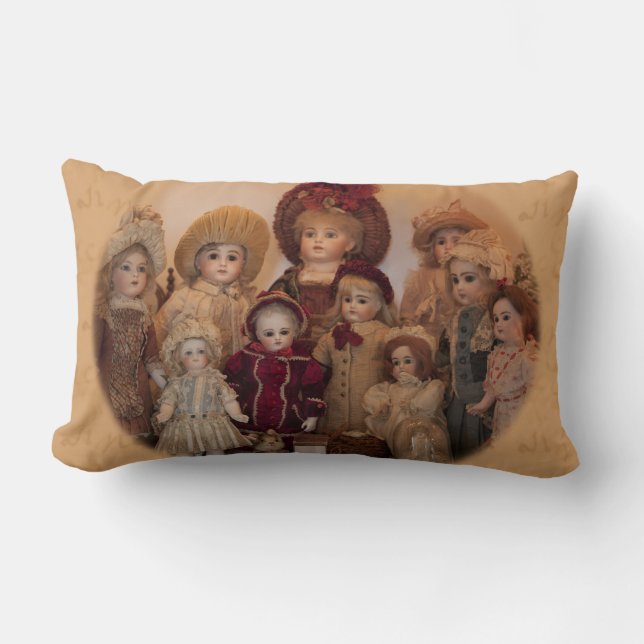 Fransk Dolls och Vänner Lumbarkudde (Framsida)