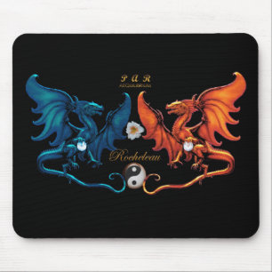 Fransk drakeEmblem Mousepad Musmatta