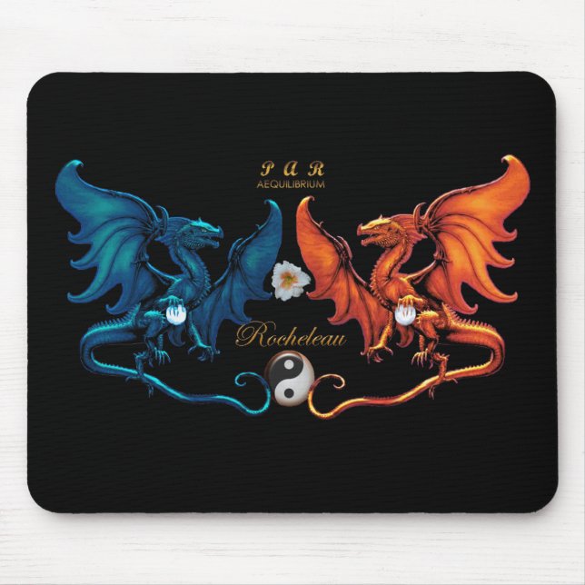 Fransk drakeEmblem Mousepad Musmatta (Framsidan)
