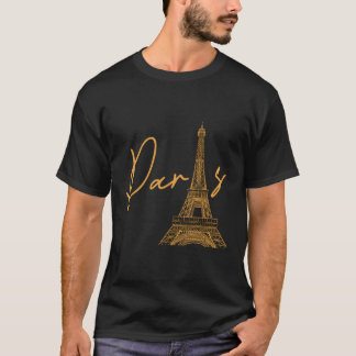 Fransk Eiffel Torn Frankrike European Travel Trave T Shirt