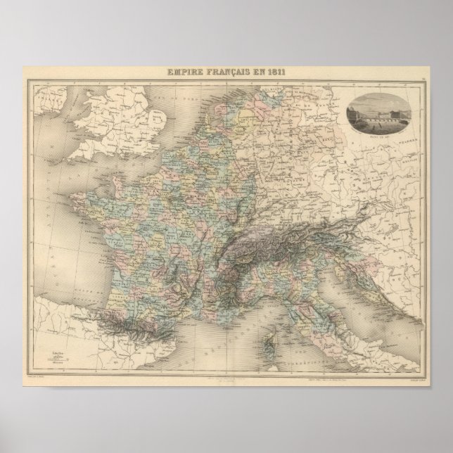 Fransk Empire 1811 Poster (Framsidan)
