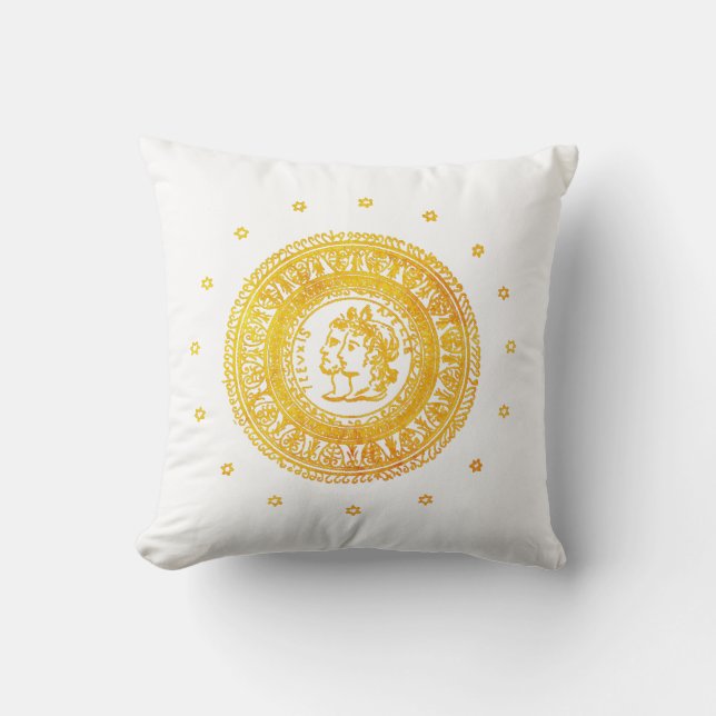 Fransk Empire Pillow - gyllene Kudde (Framsida)