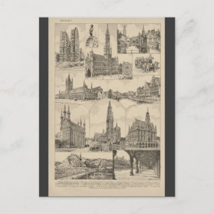 Fransk Encyklopedia 1920, Belgien Vykort
