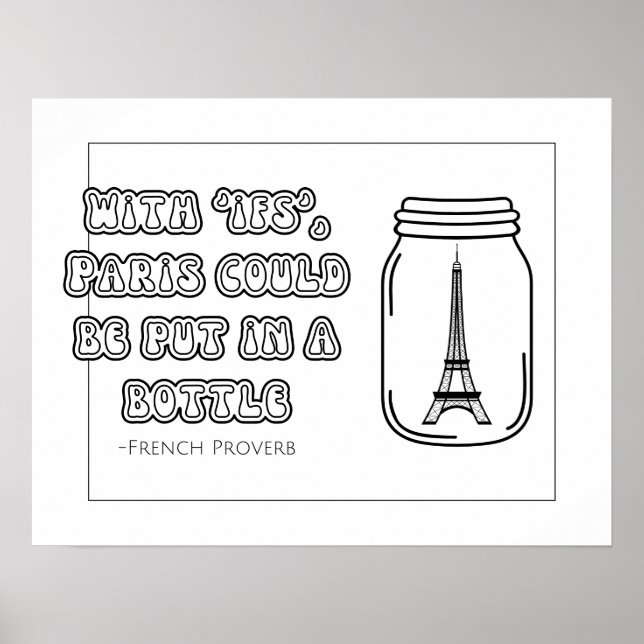 Fransk - färgning Poster (Framsidan)