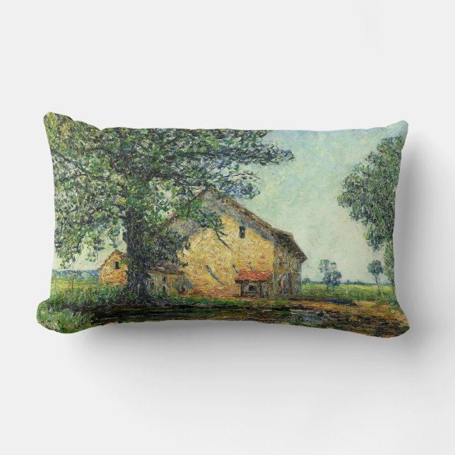 Fransk Farm vid La Petite Mare (av Francis Picabia Lumbarkudde (Framsida)