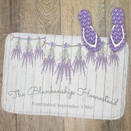Fransk Farmhouse Lavender Flower Bundles Anpassnin Badrumsmatta