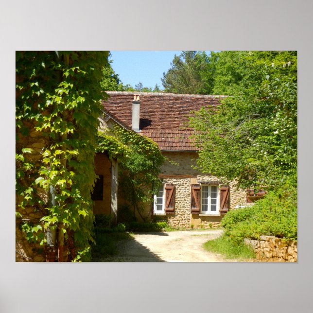 Fransk Farmhouse och Gite Poster (Framsidan)