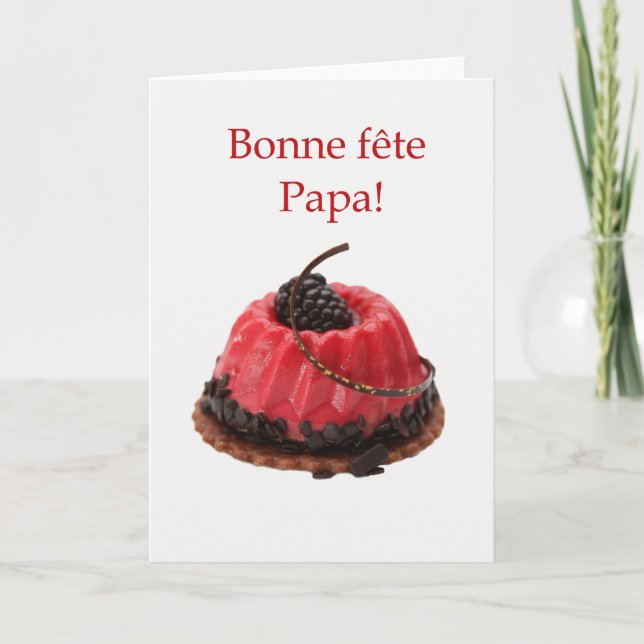 Fransk Fars dag Kort (Framsida)