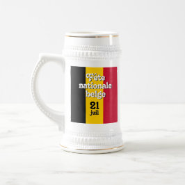 Fransk Fête nationale belge belge Flagga Sejdel