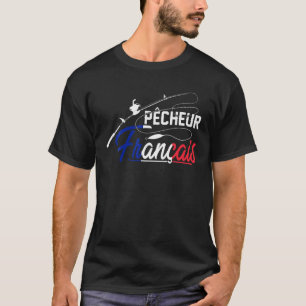 Fransk Fiskare - Manar - Fiske Humor T Shirt