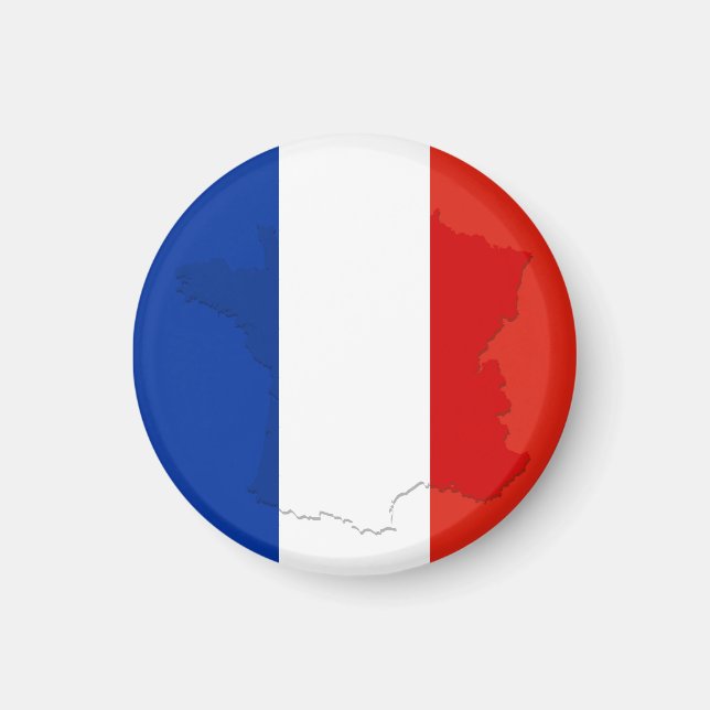 Fransk flagg magnet (Framsidan)