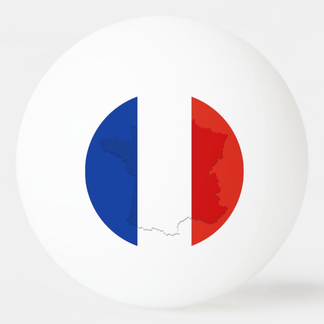Fransk flagg pingisboll (Framsidan)