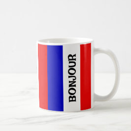 Fransk Flagga Design Coffee Mugg