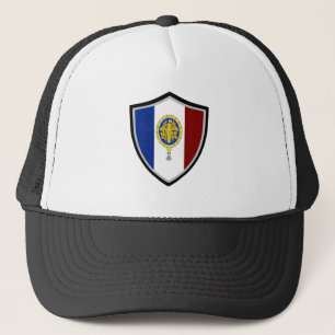 Fransk flagga-emblem-truckerkeps keps