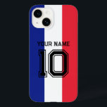 Fransk flagga fotboll fläkt Fodral-Mate iPhone 14<br><div class="desc">Fransk flagga fotboll fläkt Fodral-Mate iPhone 14 Fodral. Anpassa med namn,  jersey-nummer,  team osv. Flagga av Frankrikets utformning.</div>