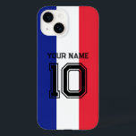 Fransk flagga fotboll fläkt Fodral-Mate iPhone 14<br><div class="desc">Fransk flagga fotboll fläkt Fodral-Mate iPhone 14 Fodral. Anpassa med namn,  jersey-nummer,  team osv. Flagga av Frankrikets utformning.</div>