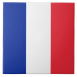 Fransk Flagga (Frankrike) Kakelplatta<br><div class="desc">Denna utformning är utmärkande för den nationella flagga av Frankrike (officiellt Fransken, République française), som är ett land som består av storstadt Frankrike i Westerna Europa och flera utomeuropeiska regioner och territorier. Storstadsområdet Frankrike sträcker sig från Medelhavet till Engelska kanalen och Nordsjön, från Rhen till Atlanten. Det gräns Belgien, Luxemburg...</div>