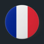 Fransk Flagga (Frankrike) Knapp<br><div class="desc">Denna utformning är utmärkande för den nationella flagga av Frankrike (officiellt Fransken, République française), som är ett land som består av storstadt Frankrike i Westerna Europa och flera utomeuropeiska regioner och territorier. Storstadsområdet Frankrike sträcker sig från Medelhavet till Engelska kanalen och Nordsjön, från Rhen till Atlanten. Det gräns Belgien, Luxemburg...</div>
