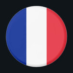 Fransk Flagga (Frankrike) Magnet<br><div class="desc">Denna utformning är utmärkande för den nationella flagga av Frankrike (officiellt Fransken, République française), som är ett land som består av storstadt Frankrike i Westerna Europa och flera utomeuropeiska regioner och territorier. Storstadsområdet Frankrike sträcker sig från Medelhavet till Engelska kanalen och Nordsjön, från Rhen till Atlanten. Det gräns Belgien, Luxemburg...</div>