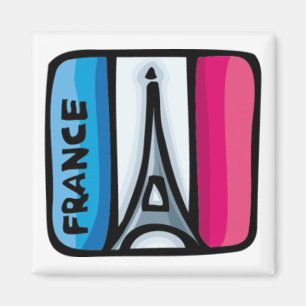 Fransk flagga - frankrike magnet