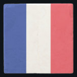 Fransk Flagga (Frankrike) Stenunderlägg<br><div class="desc">Denna utformning är utmärkande för den nationella flagga av Frankrike (officiellt Fransken, République française), som är ett land som består av storstadt Frankrike i Westerna Europa och flera utomeuropeiska regioner och territorier. Storstadsområdet Frankrike sträcker sig från Medelhavet till Engelska kanalen och Nordsjön, från Rhen till Atlanten. Det gräns Belgien, Luxemburg...</div>
